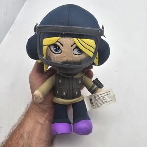 Rainbow Six Siege Ubisoft IQ Plush Doll Stuffed Toy Blue Helmet Small Figure